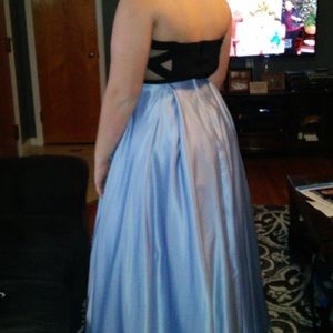 Strapless Blondie Nites prom dress #1000BN